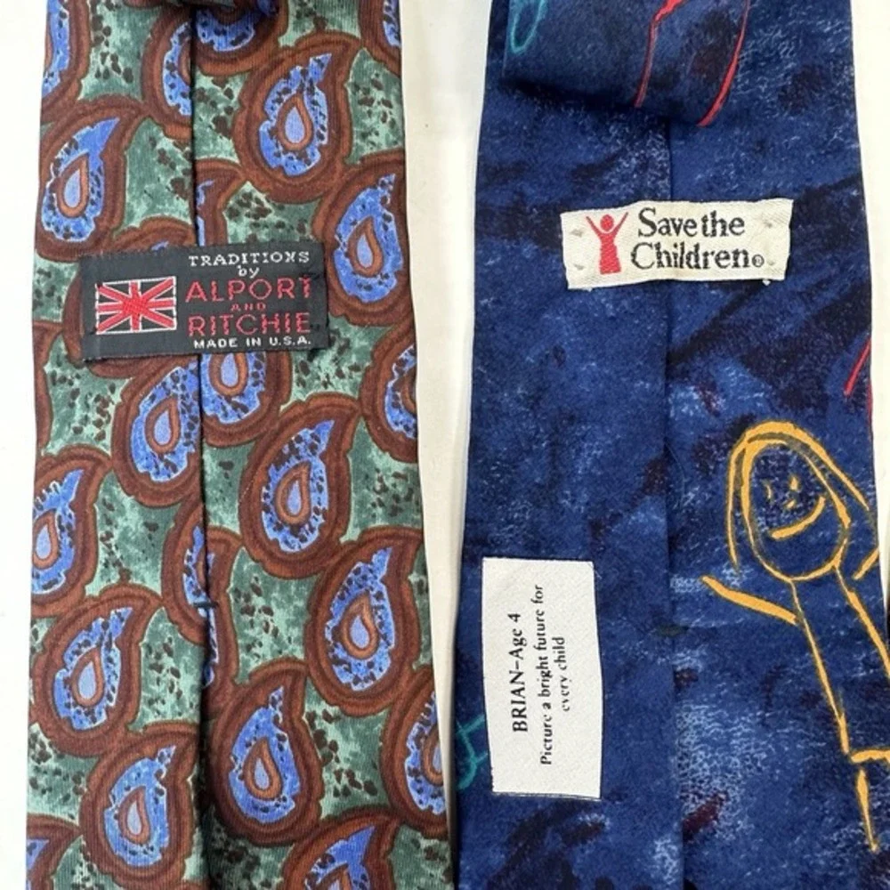 Lot‎ of 7 Assorted Men's Neck Ties Silk Made In USA & Italy Designer